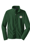 Sócrates Forest Green Full Zip Fleece - Grados K-8