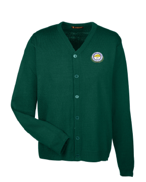 Sócrates Forest Green Cardigan - Grados K-8