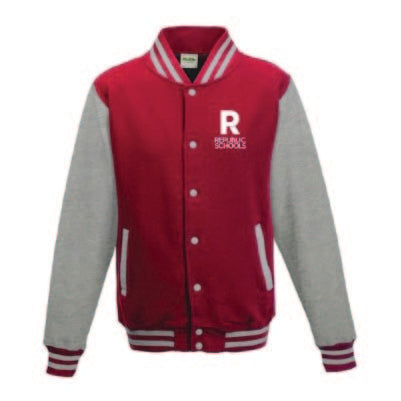 Chaqueta Varsity - Rojo/Gris