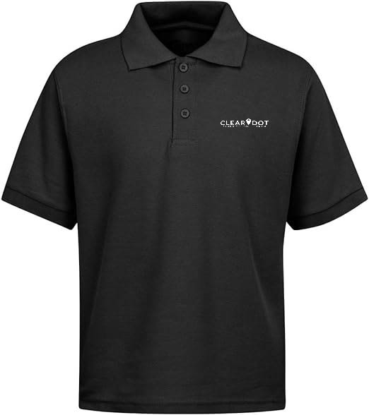 Clear Dot Polo Black