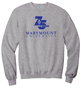 Limited Edition MU 75th Anniversary T - Champion Crew Sweatshirt - Grey