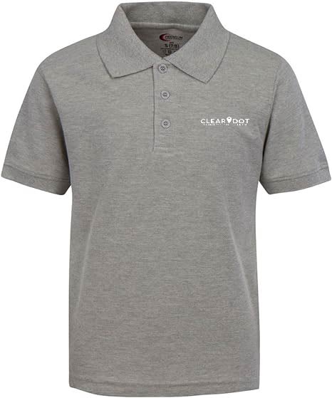 Clear Dot Grey Polo