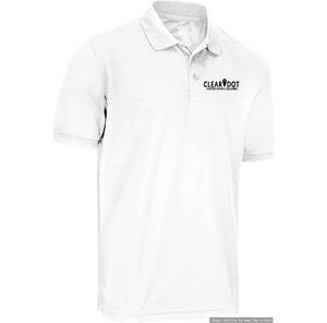 Clear Dot White Polo