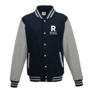 Varsity Jacket- Navy/Grey